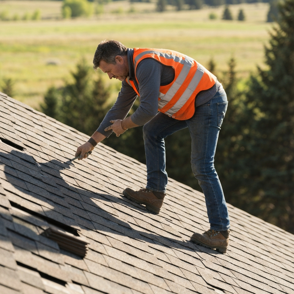 roofers at work